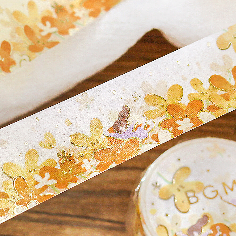 BGM Hana Bukiyuki masking tape from Flower Story Collection from Japan - Paper Kooka Australia