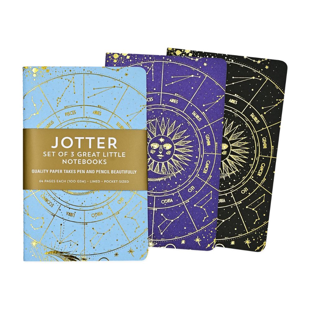 Celestial A6 mini lined notebooks set - Paper Kooka Stationery Shop Australia