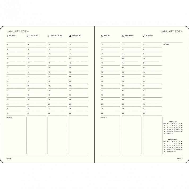 2024 A5 Weekly Planner | Navy