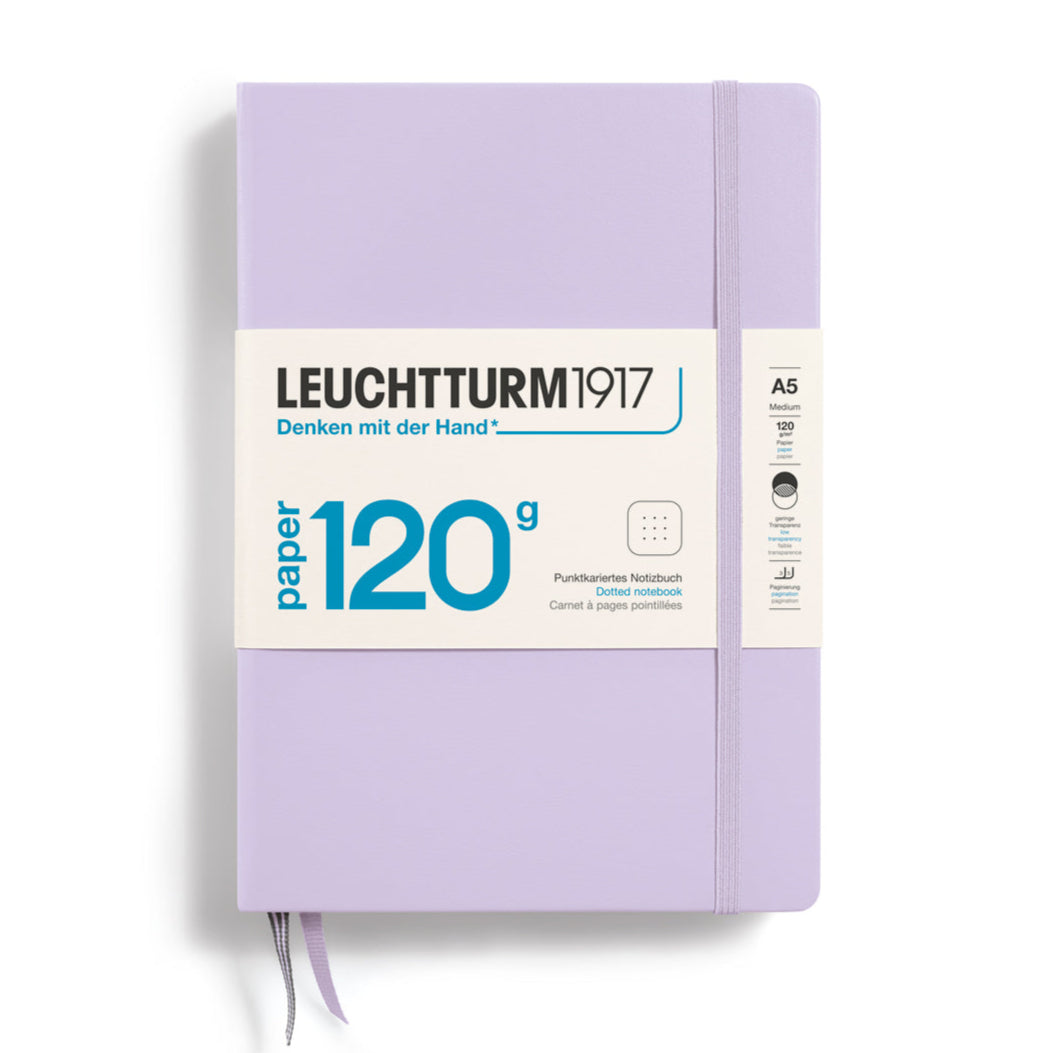 Leuchtturm1917 120g Edition - Lilac A5 Hardcover Dotted Notebook - Paper Kooka Stationery Shop Australia