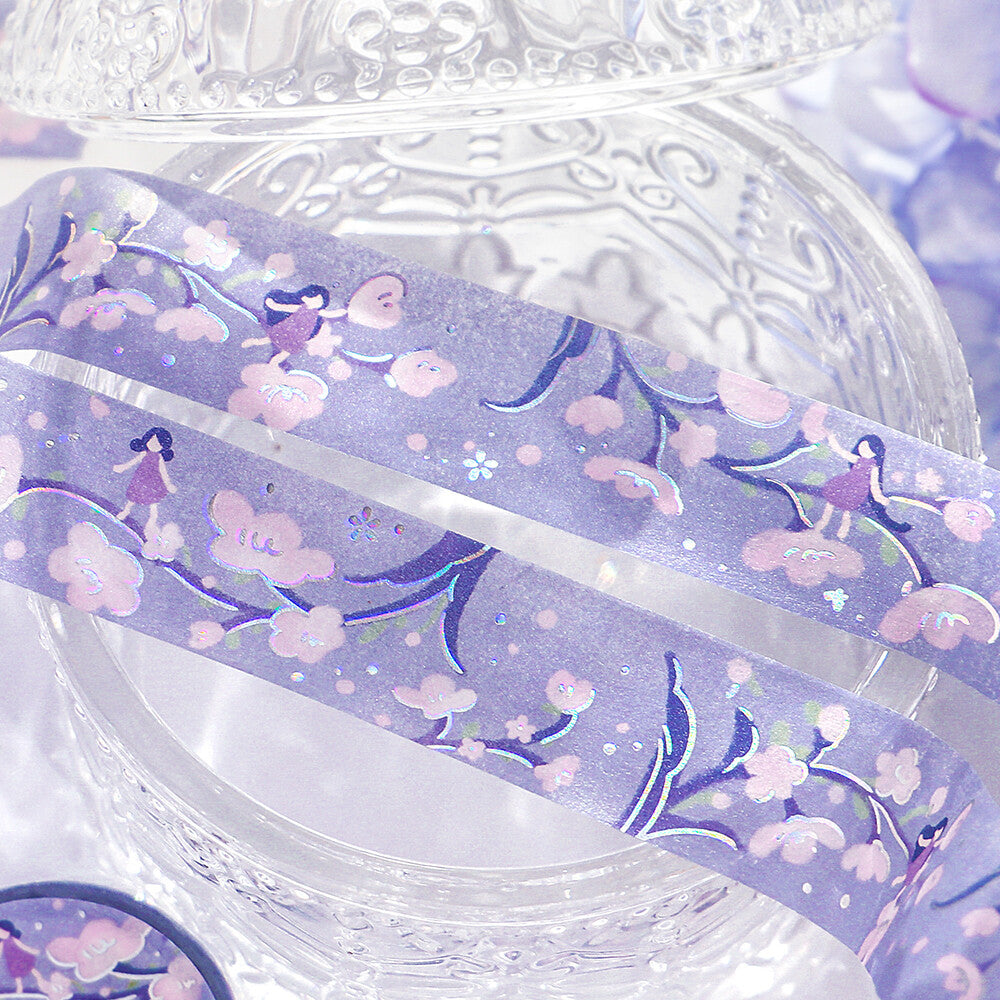 BGM Little Purple masking tape from the Flower Story Collection from BGM Japan - Paper Kooka Australia