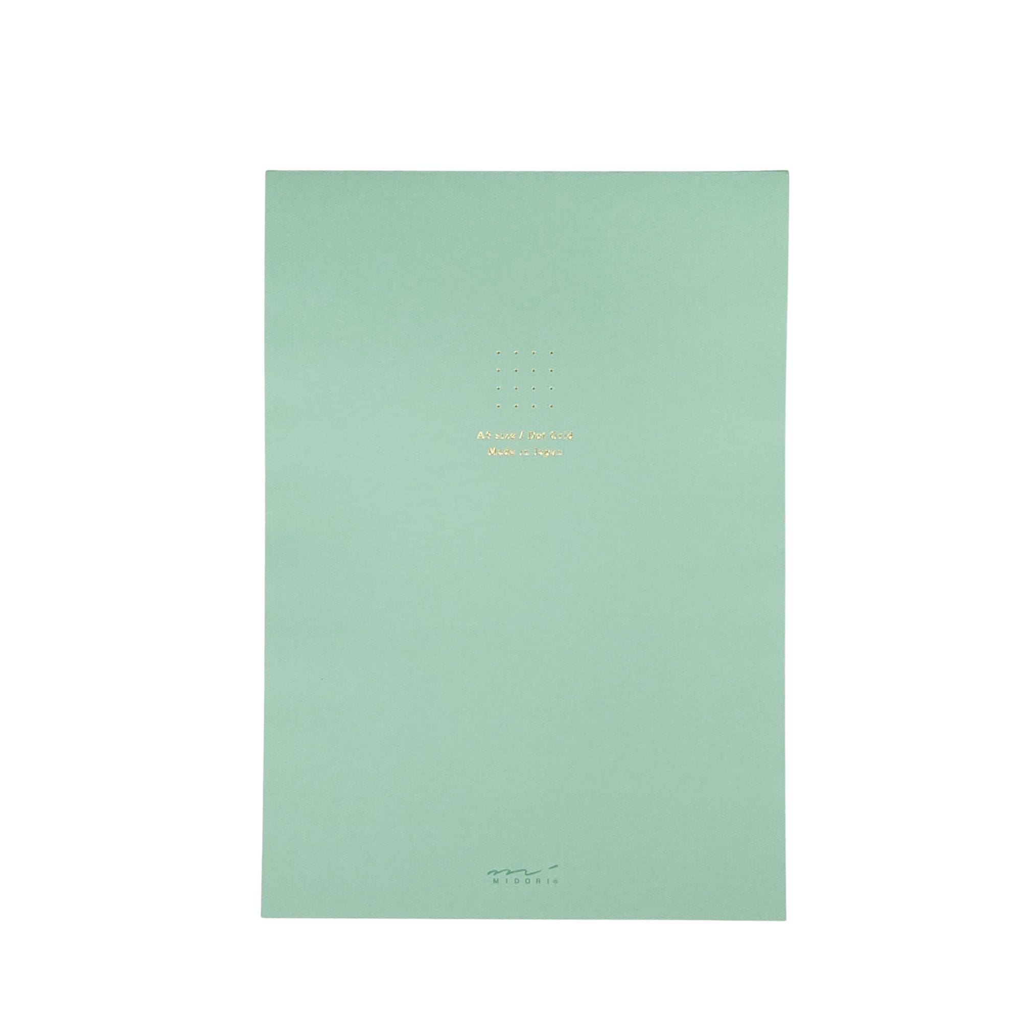 Midori A5 Green Dotted Notepad cover - Paper Kooka Australia