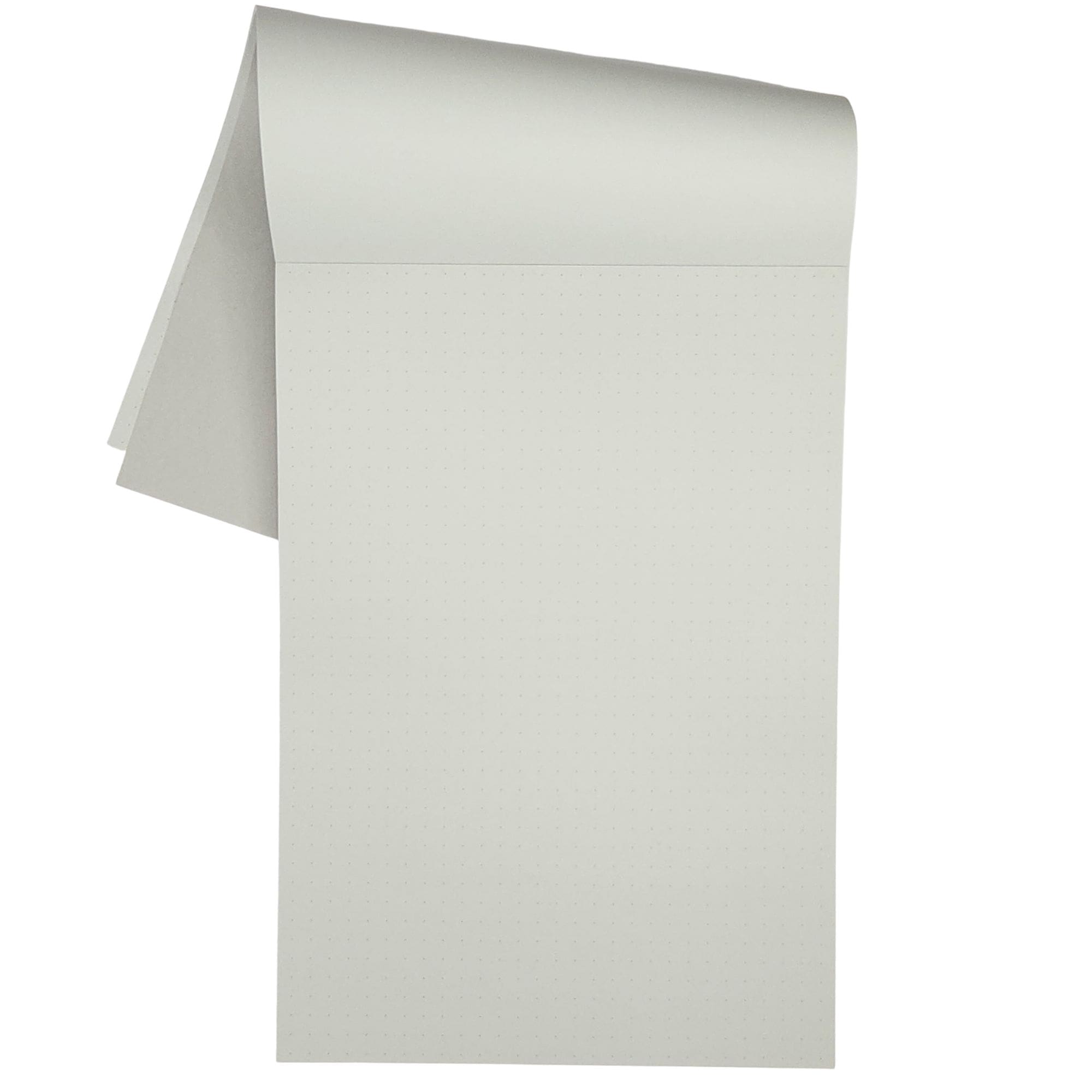 Midori A5 Grey Dotted Notepad open - Paper Kooka Australia