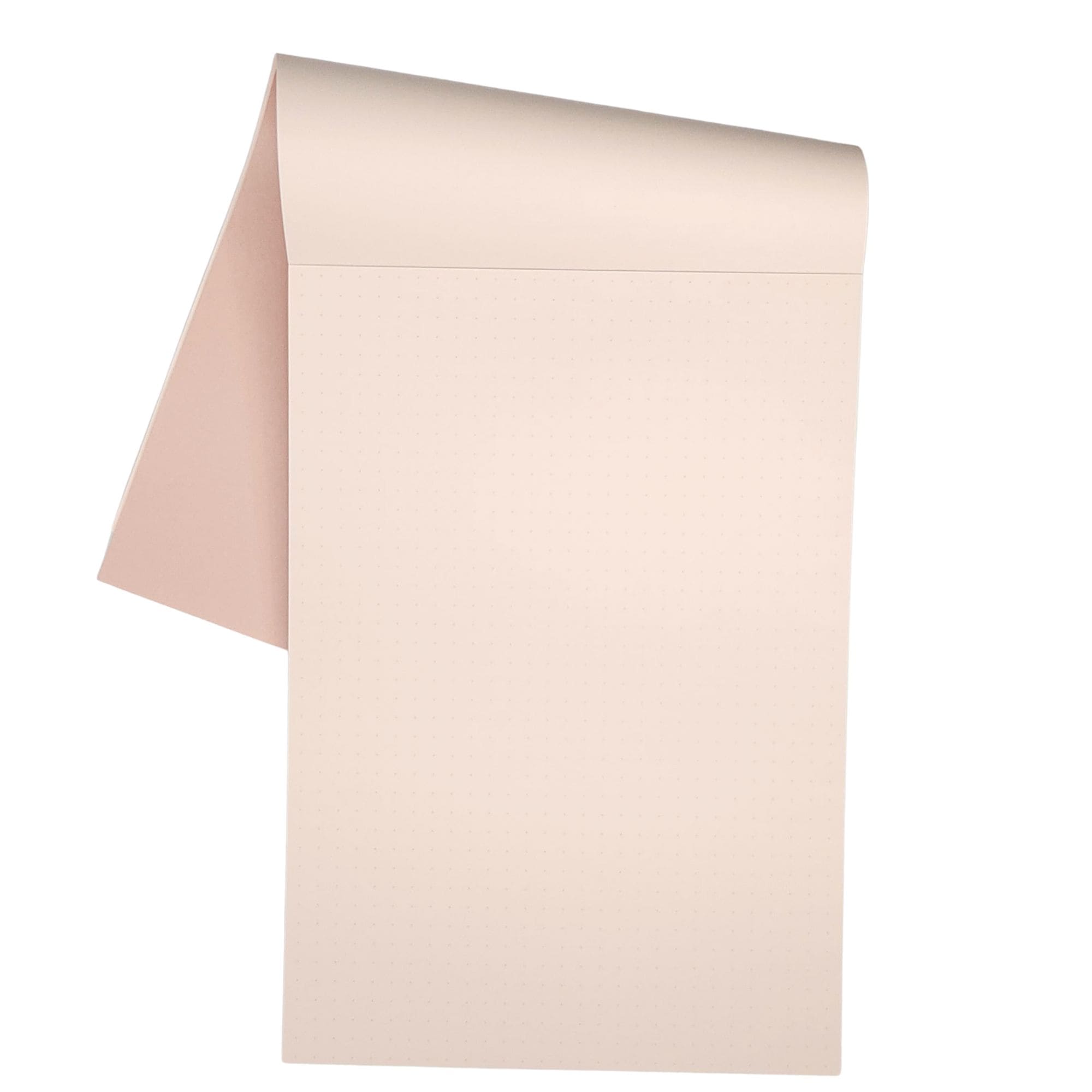 Midori A5 Pink Dotted Notepad open - Paper Kooka Australia