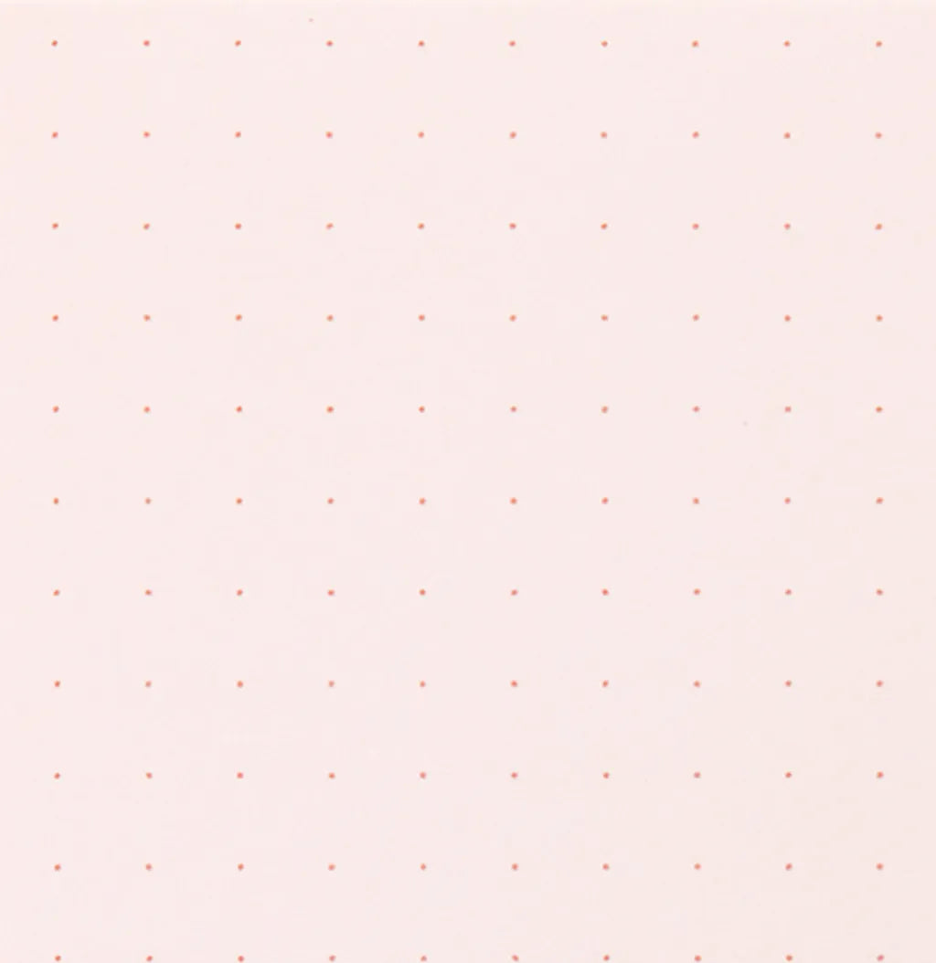 Midori A5 Pink Dotted Notepad dot grid paper - Paper Kooka Australia