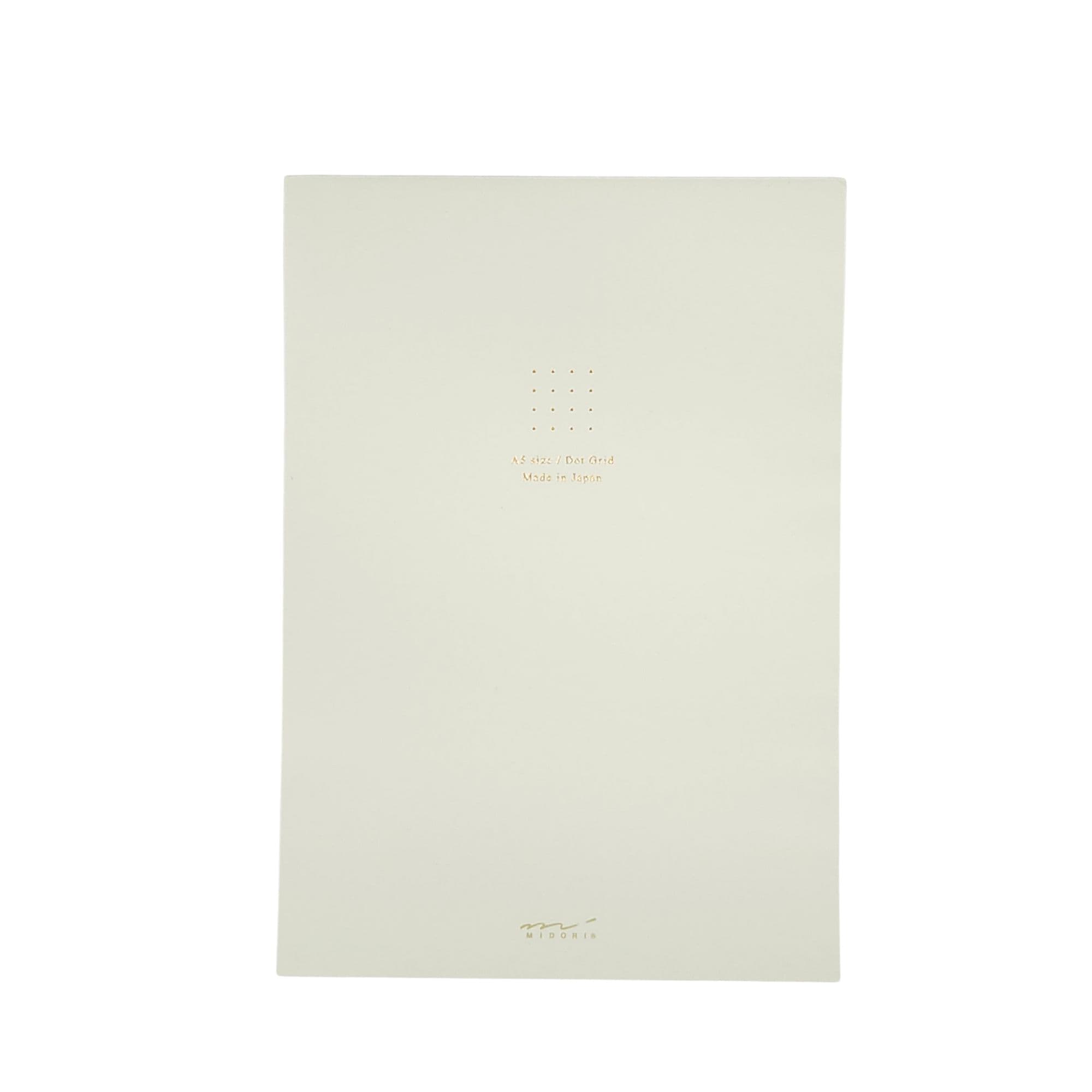 Midori A5 White Dotted Notepad cover - Paper Kooka Australia