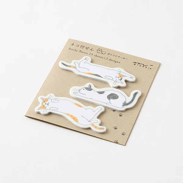 Die-Cut Sticky Notes | Stretching Cat