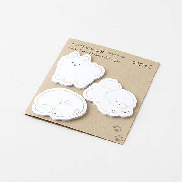 Die-Cut Sticky Notes | White Dog