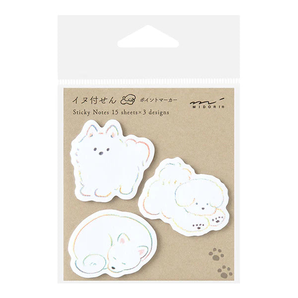 Die-Cut Sticky Notes | White Dog