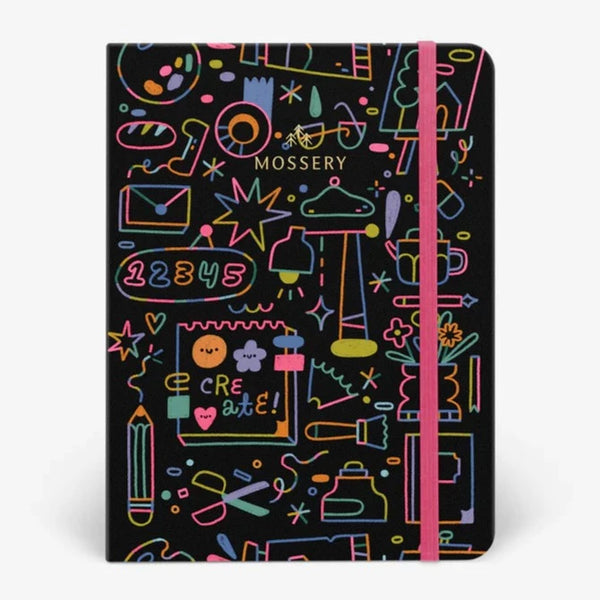 Mossery A5 Creative Space Dotted Notebook cover - Paper Kooka Australia