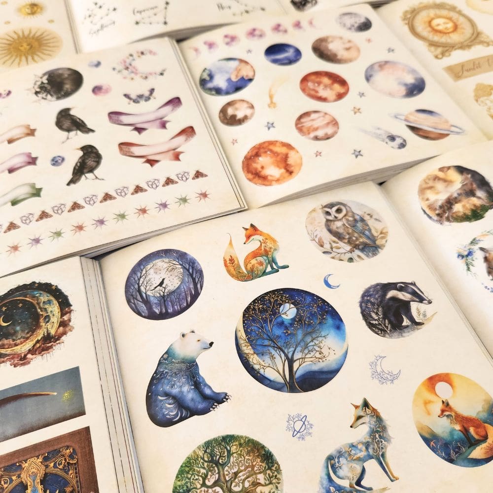 Peter Pauper Press Celestial Wonders Sticker Book - Paper Kooka Australia
