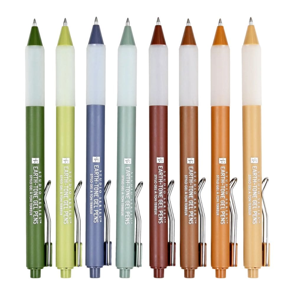 Peter Pauper Press Earth-Tone Gel Pens 8 colours - Paper Kooka Stationery Shop Australia