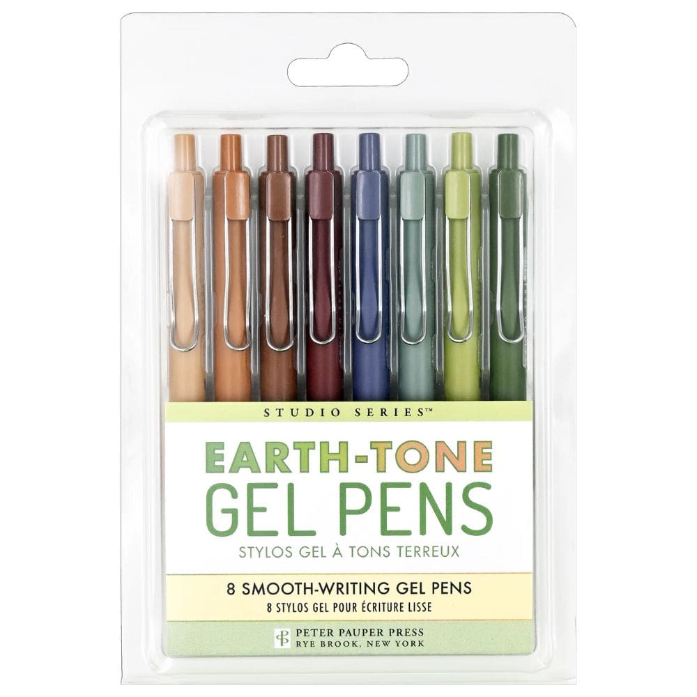 Peter Pauper Press Earth-Tone Gel Pens Set - Paper Kooka Stationery Shop Australia