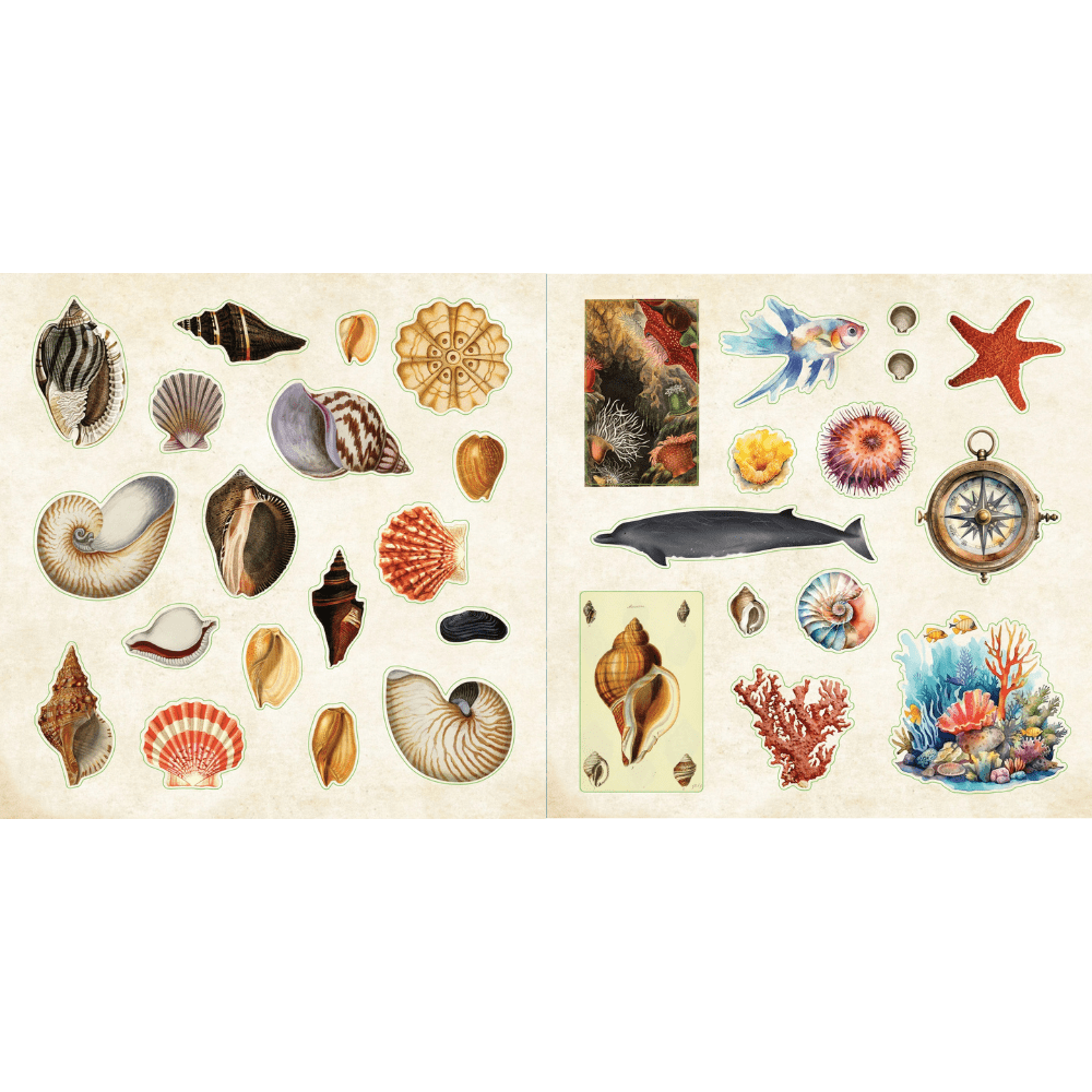 Poseidon's Kingdom Sticker Book by Peter Pauper Press - Paper Kooka Stationery Shop Australia