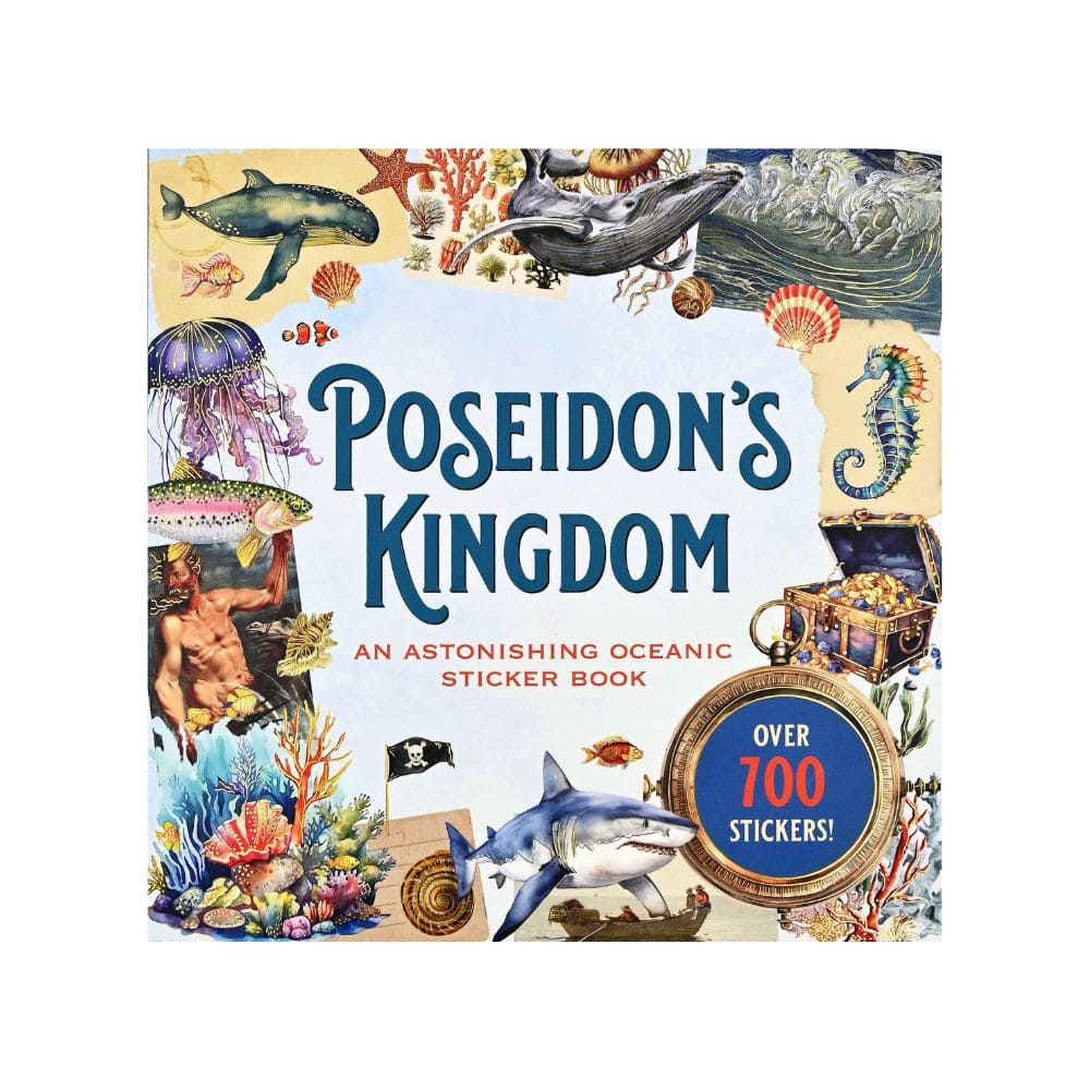 Poseidon's Kingdom Sticker Book by Peter Pauper Press - Paper Kooka Stationery Shop Australia