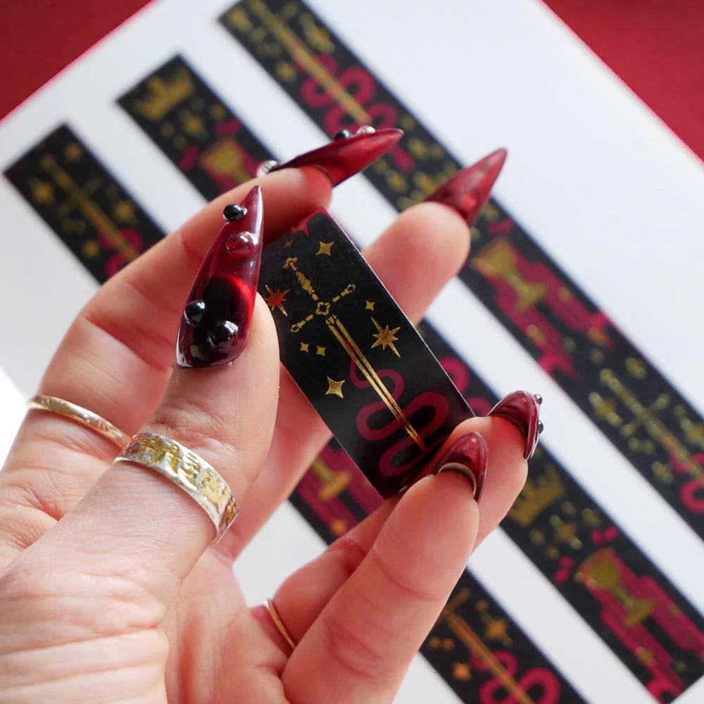 Prophecy Foretold Washi Tape - Black