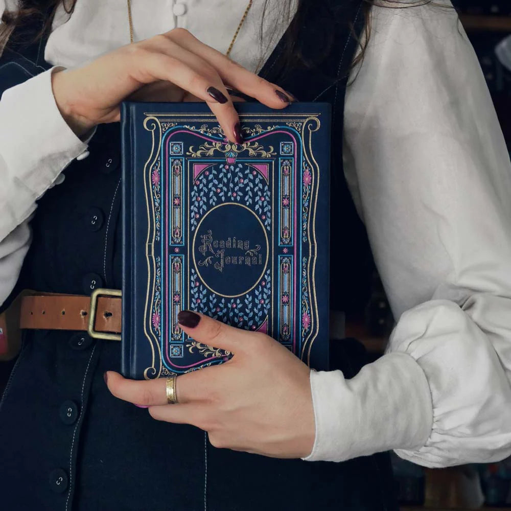 Reading Journal in Royal Blue by The Quirky Cup Collective - Paper Kooka Stationery Shop Australia