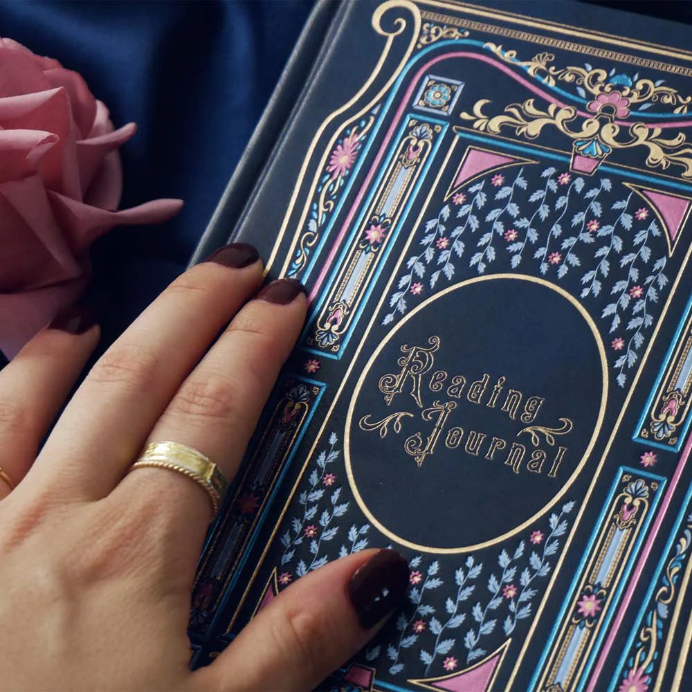Reading Journal in Royal Blue by The Quirky Cup Collective - Paper Kooka Stationery Shop Australia