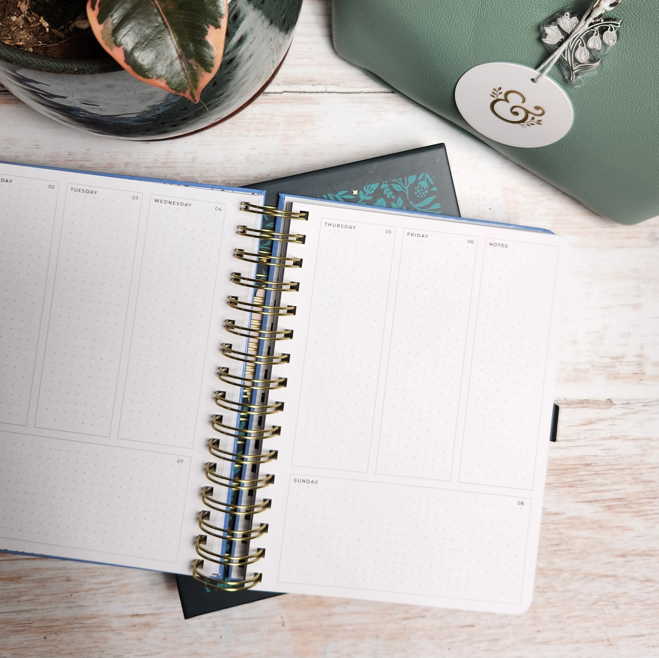 2026 B5 Dated Planner Wire-O-Bound | Songbird