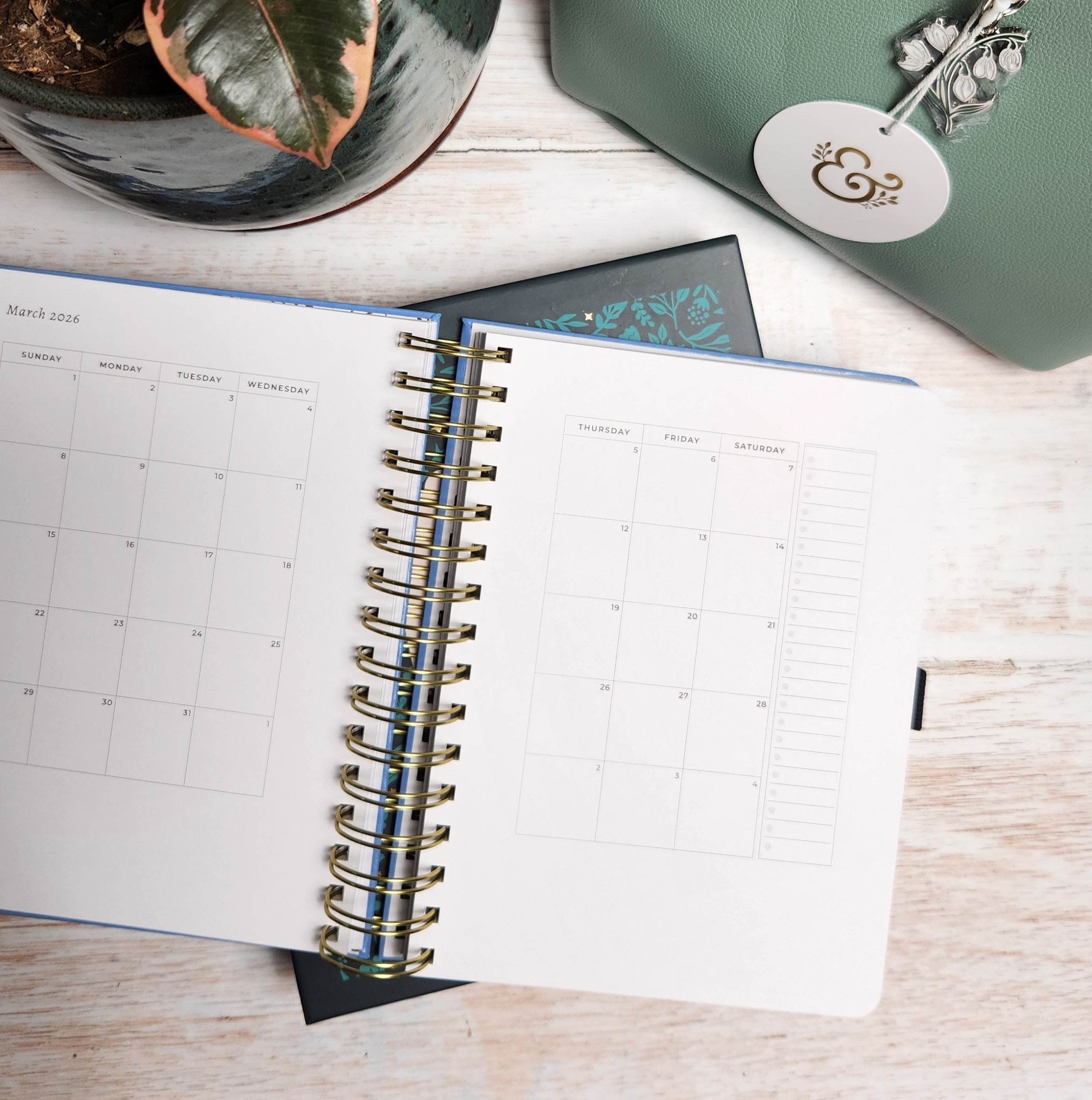 2026 B5 Dated Planner Wire-O-Bound | Songbird