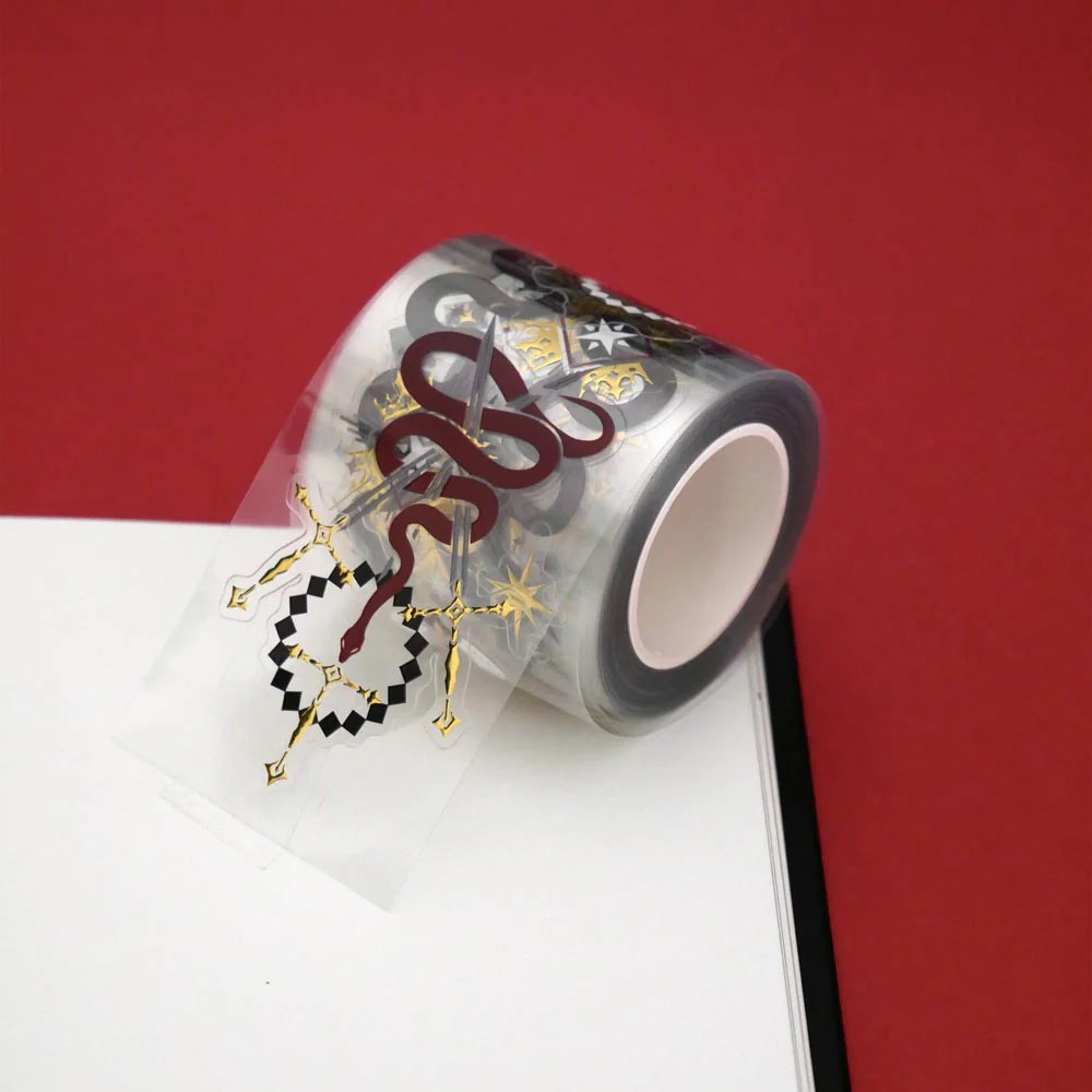Serpents & Swords Clear Sticker PET Tape