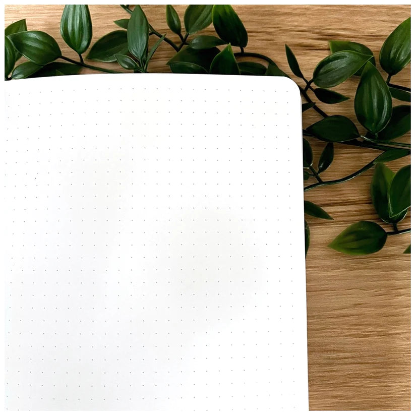 Sophie Grace Creates A5 Blueberry Blue Dotted Notebook 160gsm dot grid paper - Paper Kooka Australia