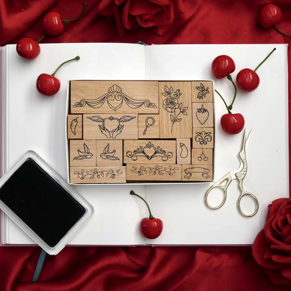 Sugar &  Spice Stamp Set by The Quirky Cup Collective - Paper Kooka Stationery Shop Australia