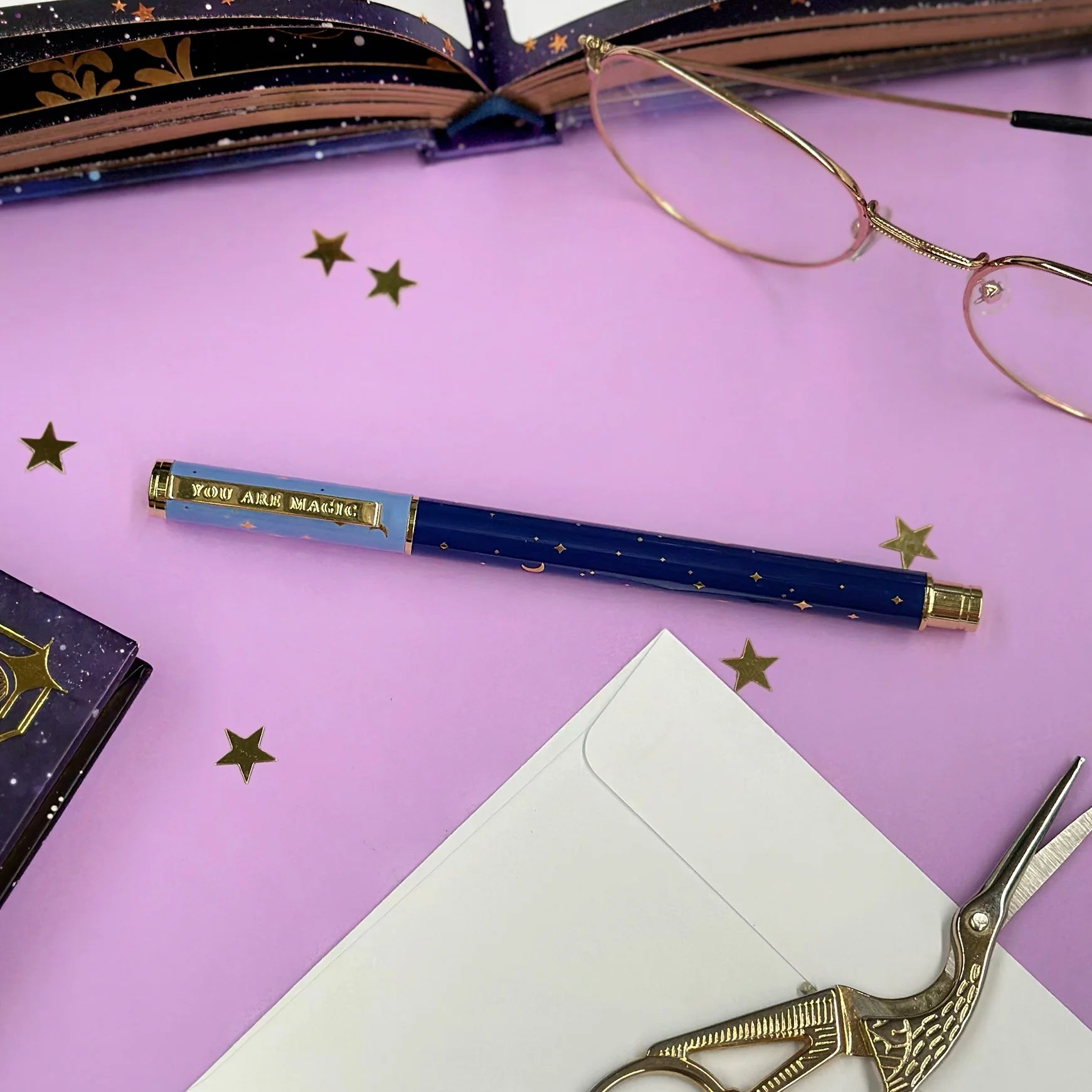 You Are Magic Pen in Navy Blue by The Quirky Cup Collective - Paper Kooka Stationery Shop Australia