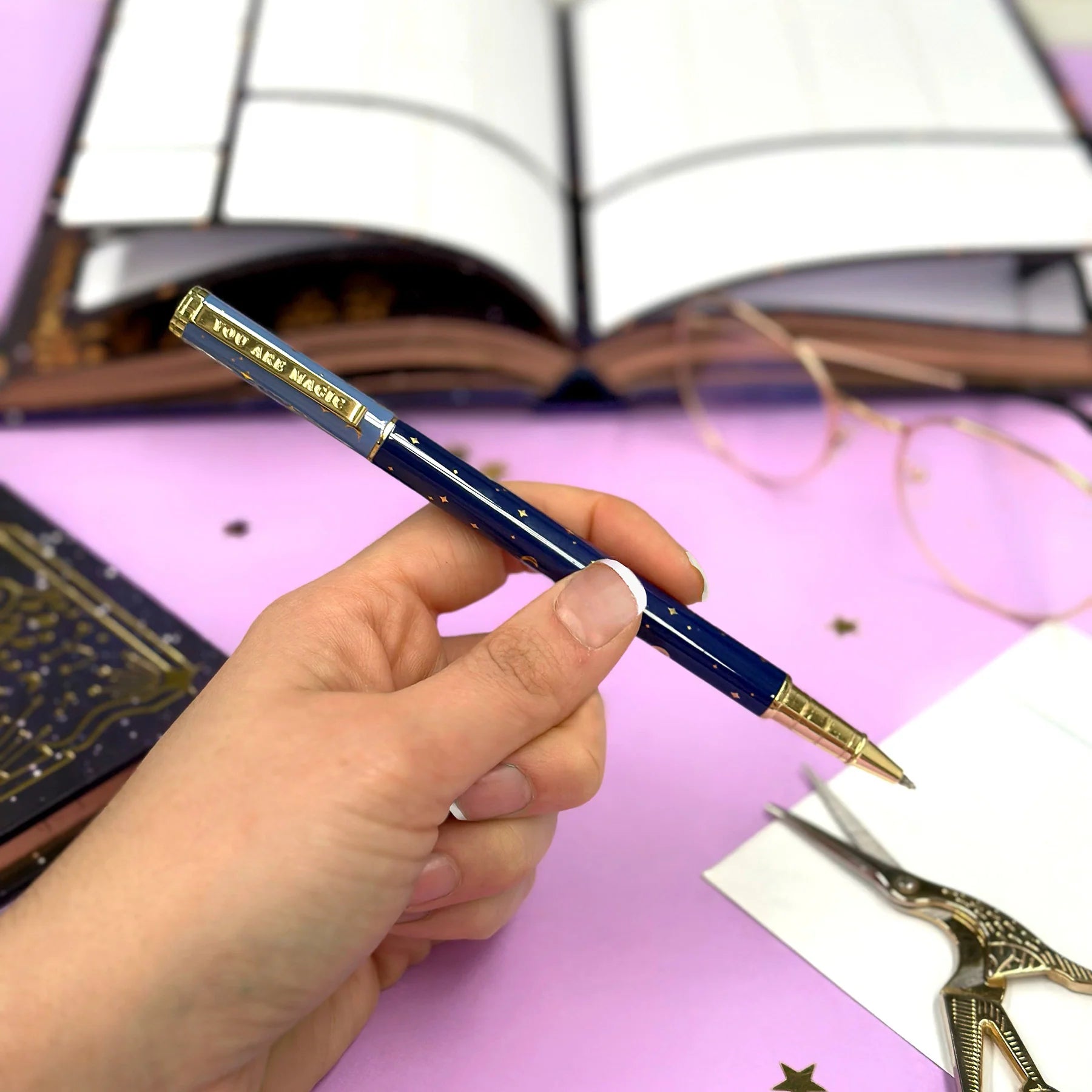 You Are Magic Pen in Navy Blue by The Quirky Cup Collective - Paper Kooka Stationery Shop Australia