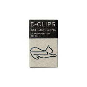 Stretching Cat Paper Clips - 12pcs - Paper Kooka