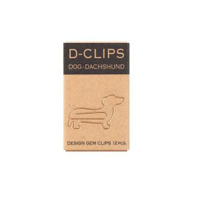 Dog Dachshund Paper Clips - 12pcs - Paper Kooka