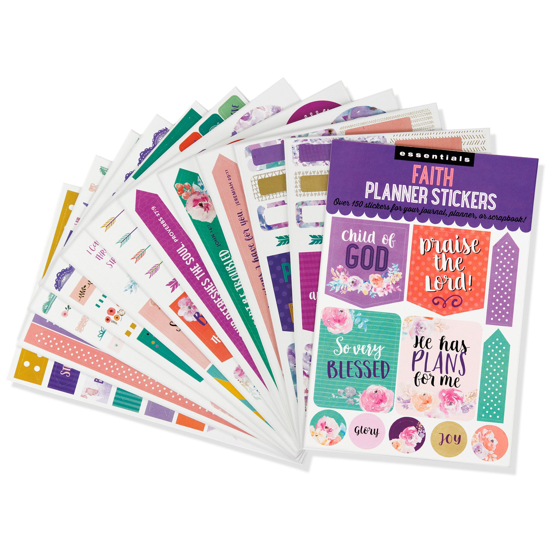 Faith Planner Stickers - 12 sheets - Paper Kooka