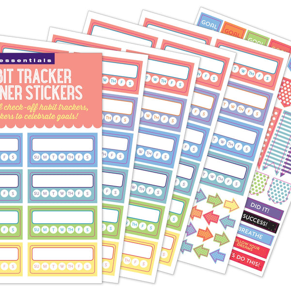 Essentials Habit Tracker Planner Stickers (52 weeks of stickers)