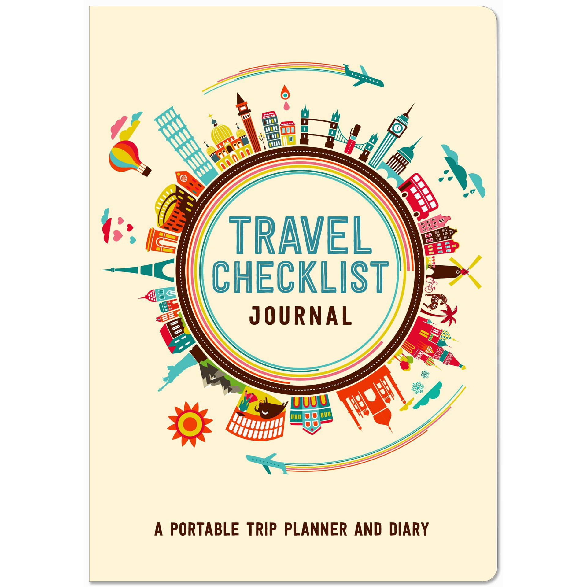 Travel Checklist Journal - Portable Trip Planner & Diary - Paper Kooka