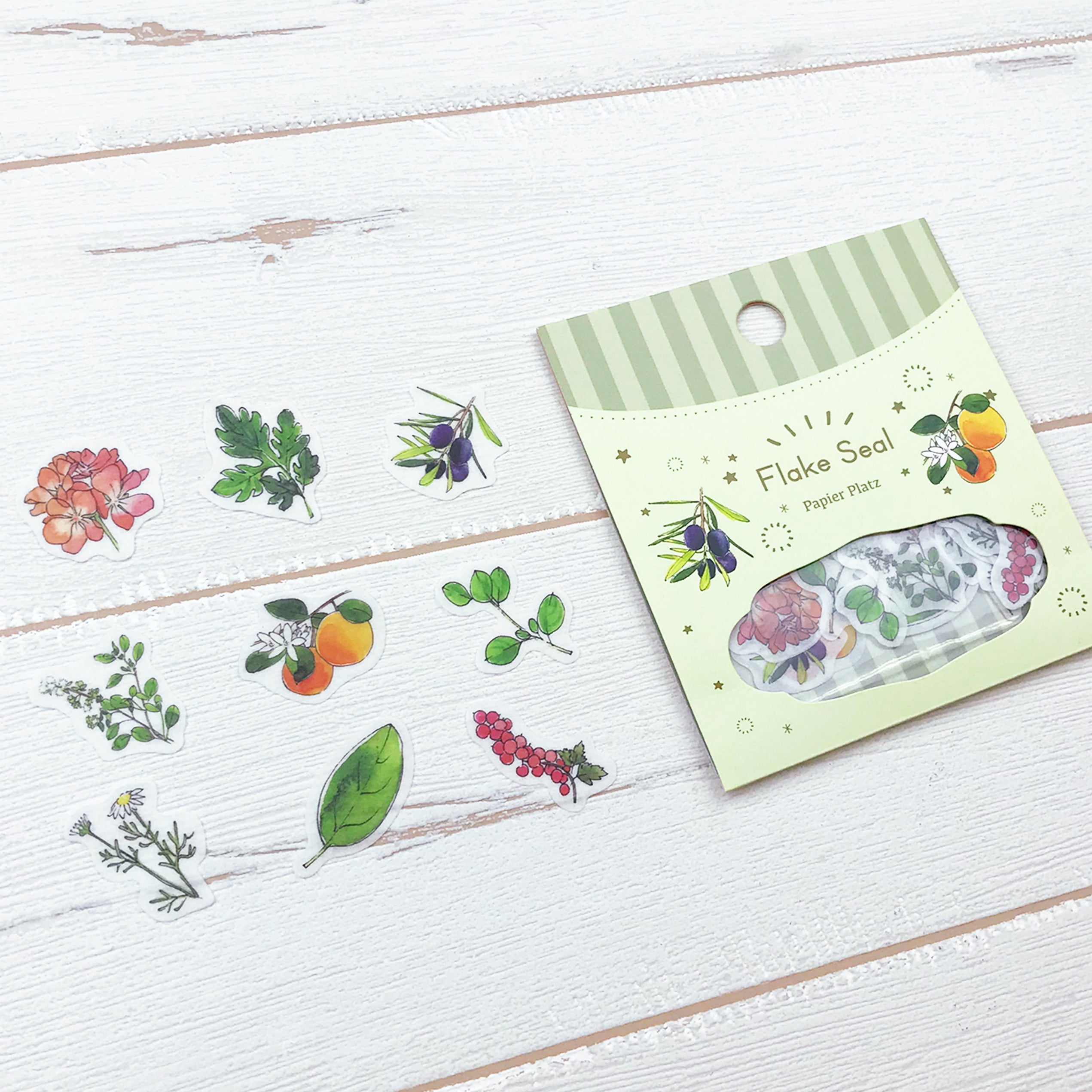 Papier Platz x Yumi Imai - Herb Flake Stickers - Paper Kooka