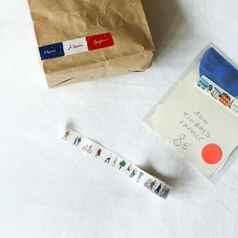 Bonjour washi tapes - set of 3 - Paper Kooka
