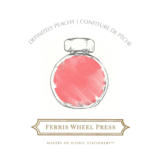 Ferris Wheel Press Fountain Pen Ink - Definitely Peachy swatch - Paper Kooka Australia