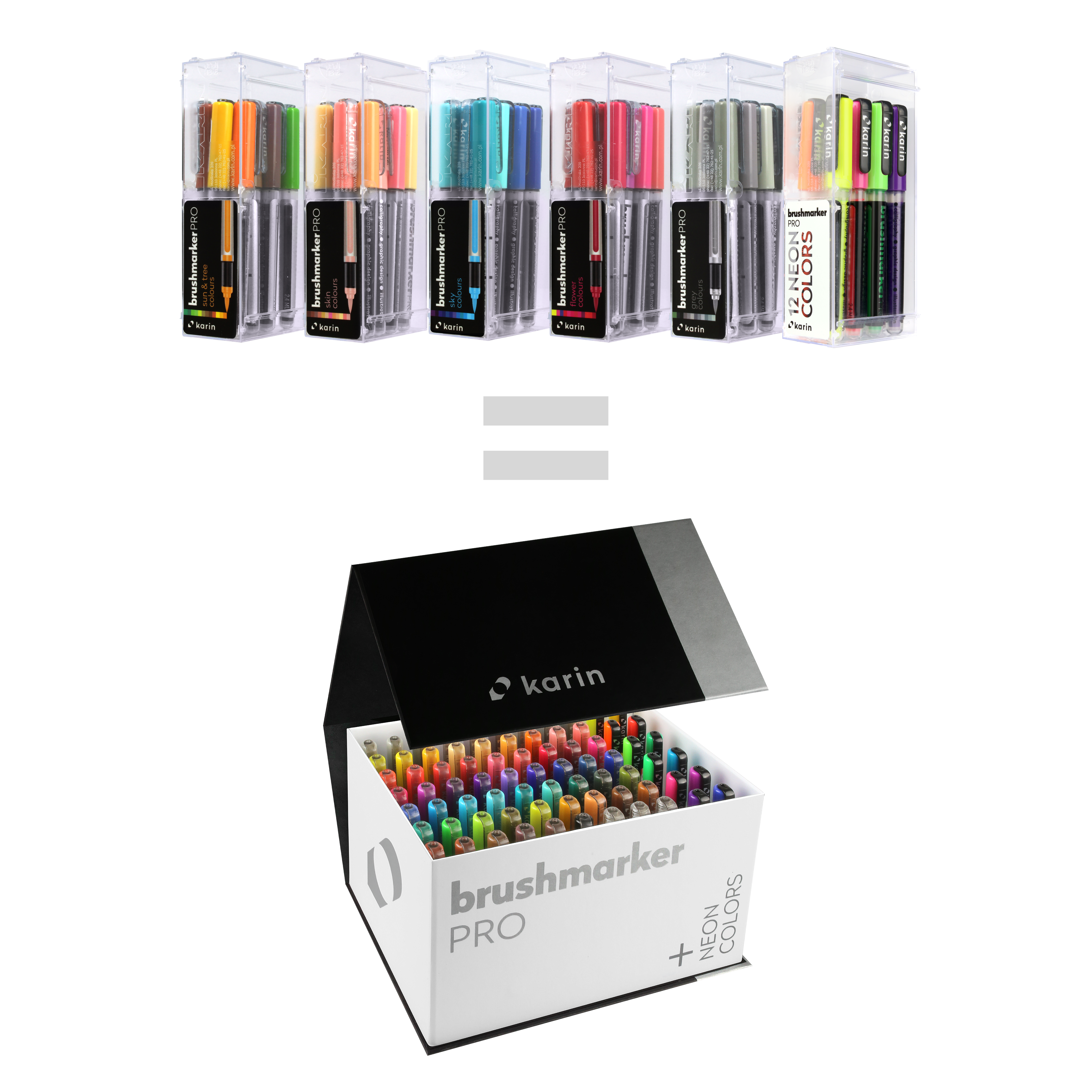 BrushmarkerPRO MegaBox PLUS - 72 colours + 3 blenders set - Paper Kooka