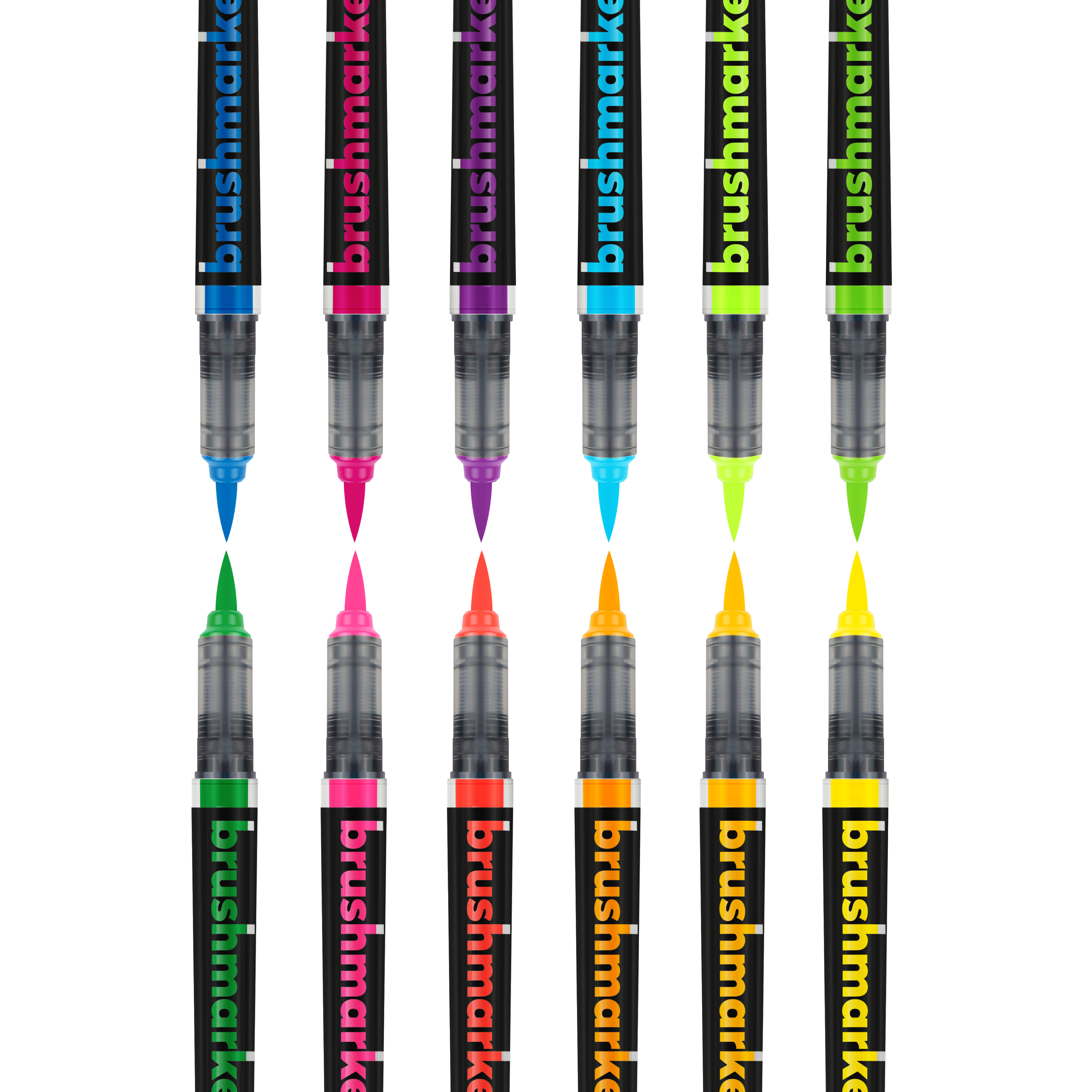 BrushmarkerPRO NEON Colours Set of 12 - Paper Kooka