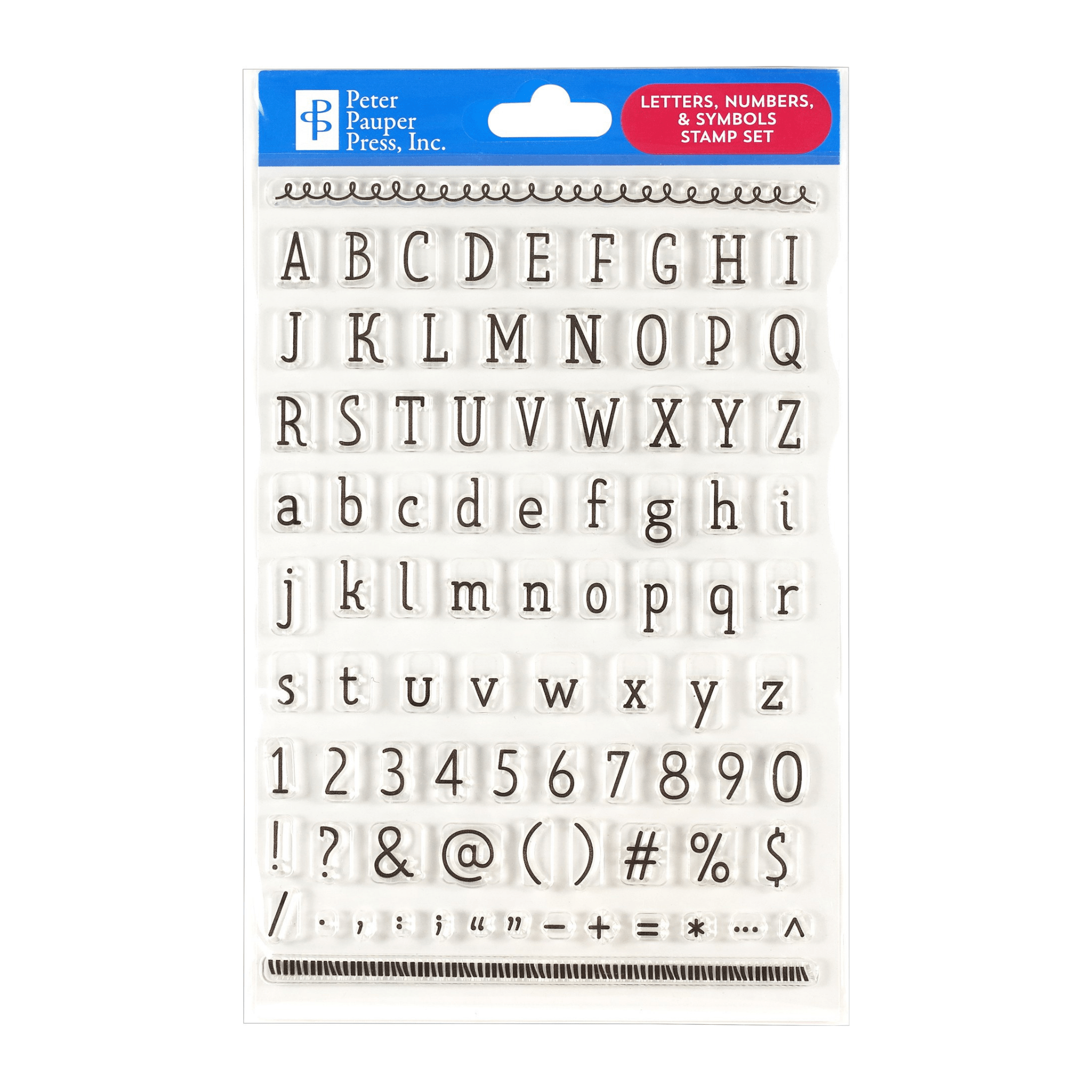 Letters, Numbers & Symbols Clear Stamp Set - Paper Kooka
