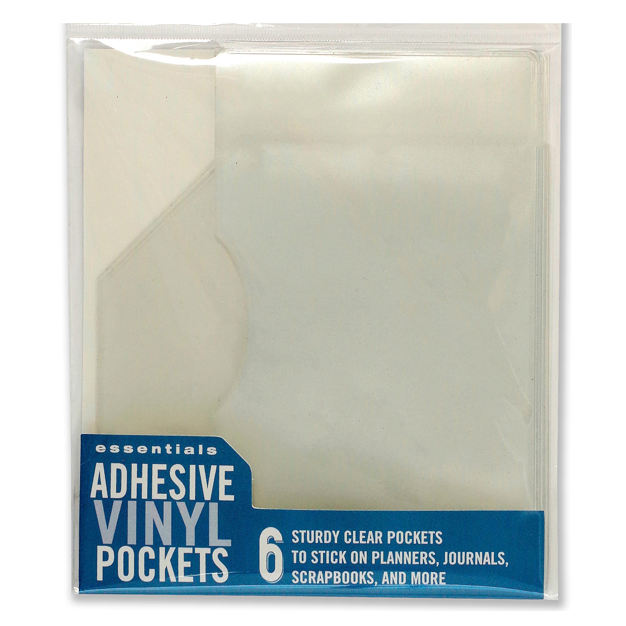 Adhesive Vinyl Pockets for Journals - Set of 6 - Paper Kooka