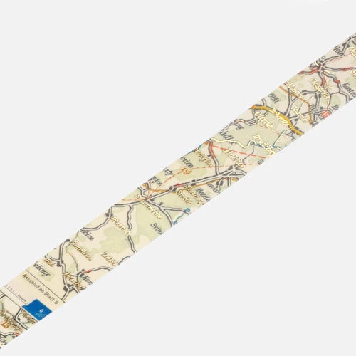 BGM Antique Map wide masking tape - Paper Kooka Australia