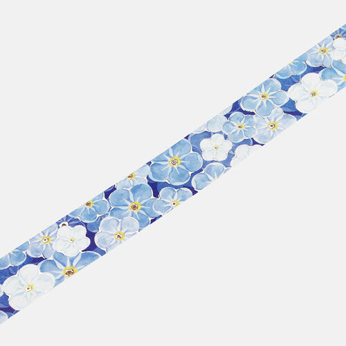 BGM Blue Flowers masking tape - Paper Kooka Australia