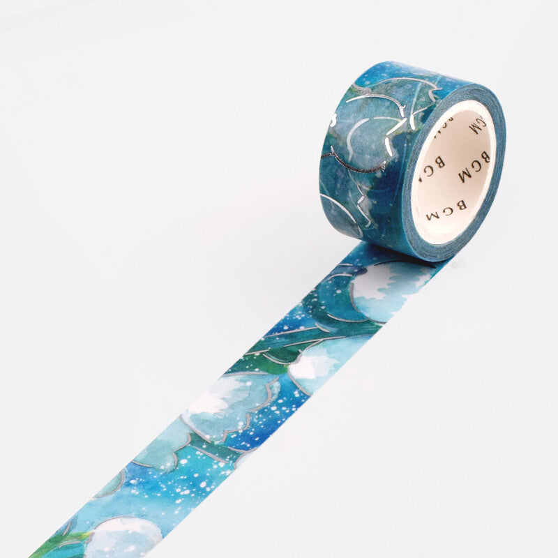 BGM Blue Lily Of The Valley washi tape - Paper Kooka Australia