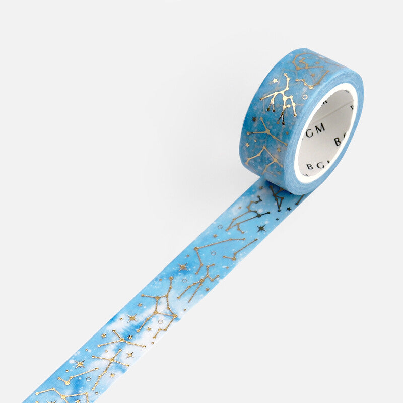 BGM Blue Sky Constellations washi tape - Paper Kooka Australia