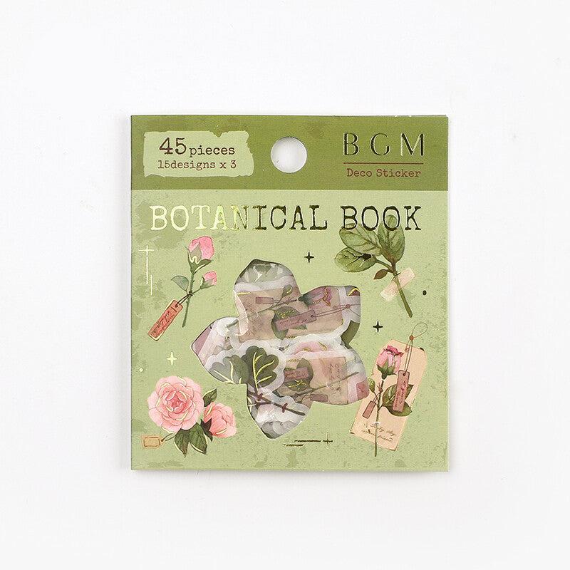 BGM Botanical Book flake stickers - Paper Kooka