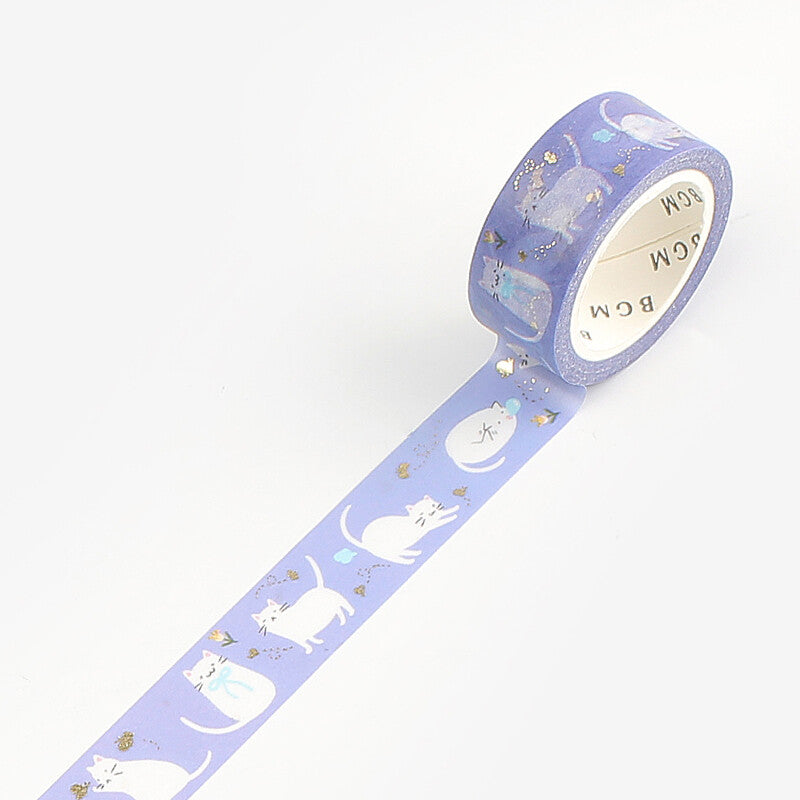 BGM Cat and Butterfly masking tape - Paper Kooka Australia