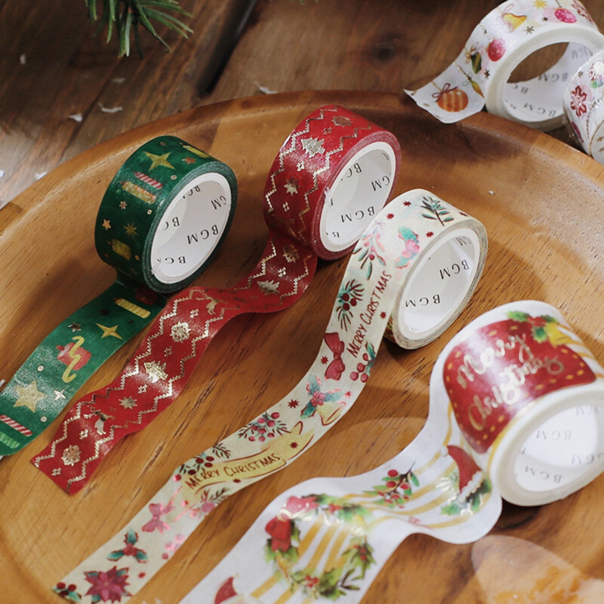 BGM Christmas Bell washi tapes examples - Paper Kooka