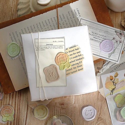 BGM Coffee Irodori Sealing Seal Stickers for decorating letters - Paper Kooka Australia