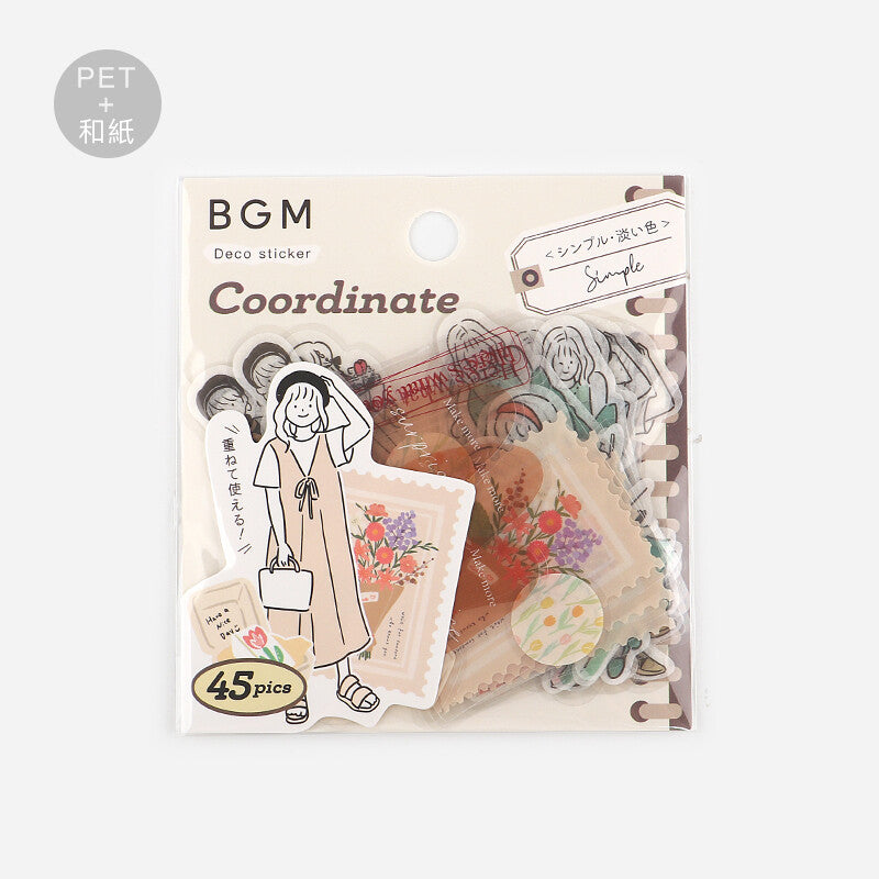 BGM Colour Coordinate Tracing Paper Stickers - Light Colours - Paper Kooka Australia